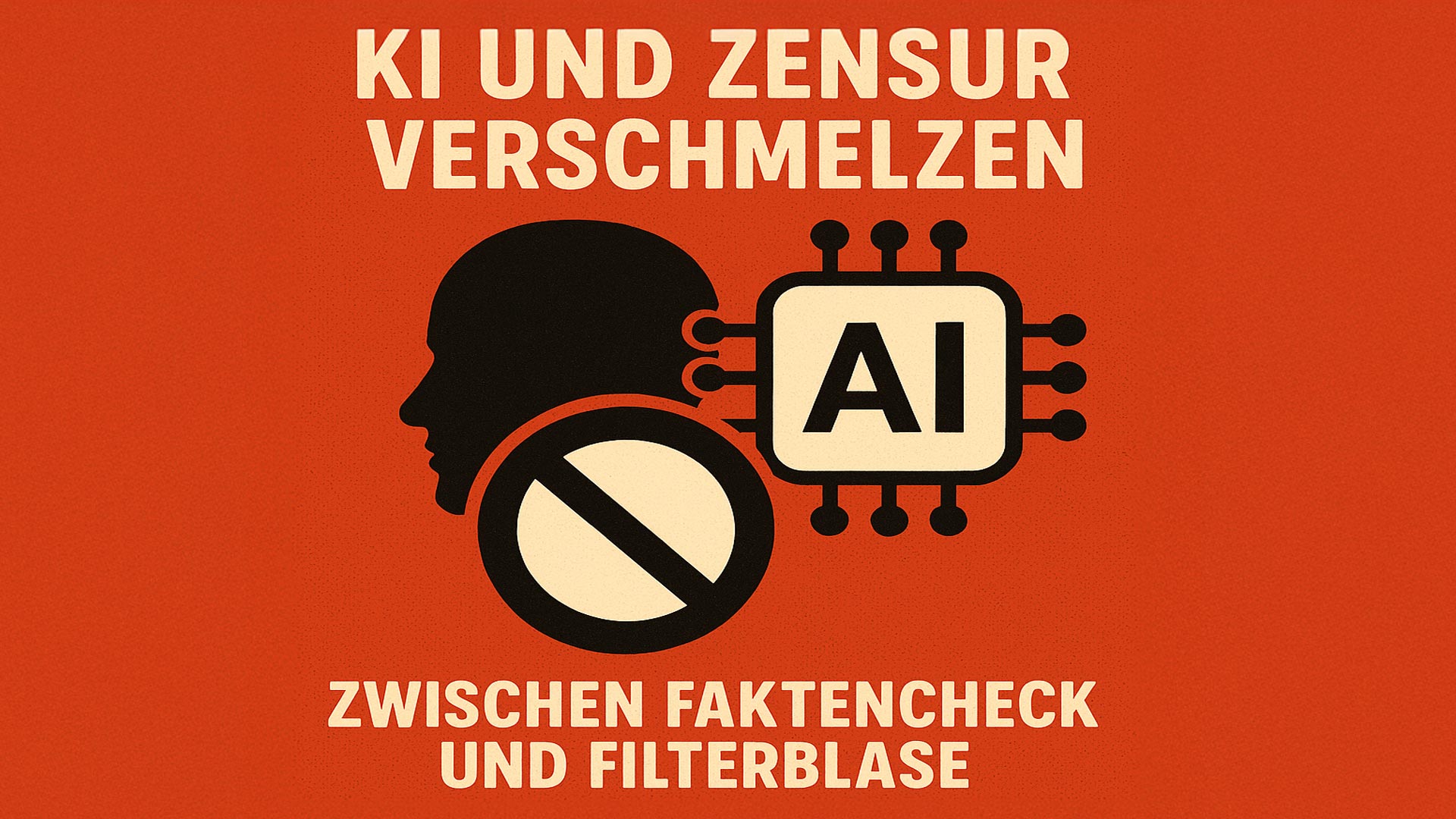 Titelbild: KI und Zenzureen Verschmelzen